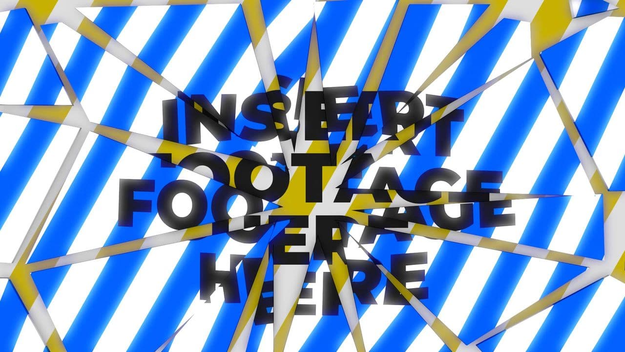 Shattered Footage Reveal with Glow