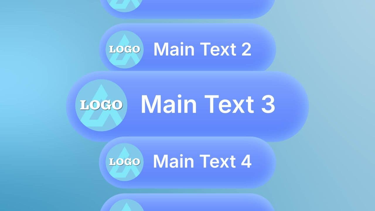 template SaaS Launch Video Scrolling Menu UI Animation preview