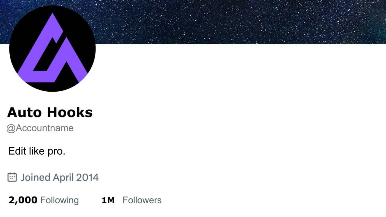 Twitter Profile Engagement Mockup