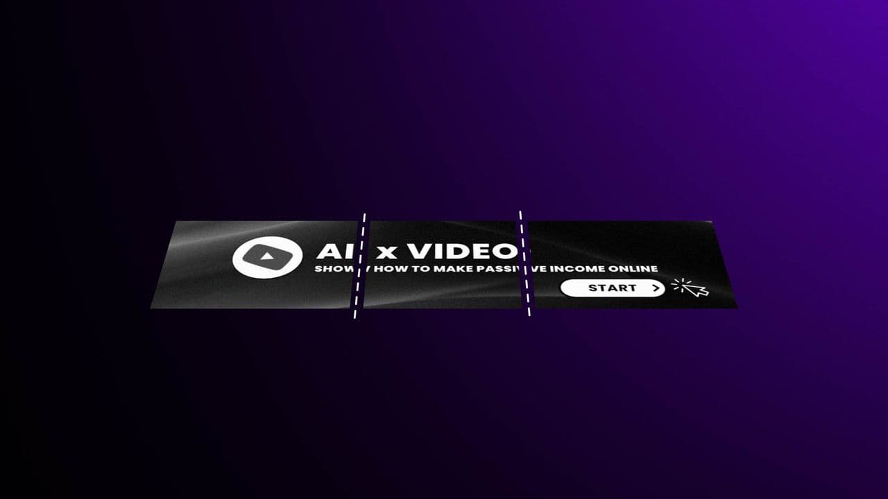 template YouTube Banner Split Animation preview