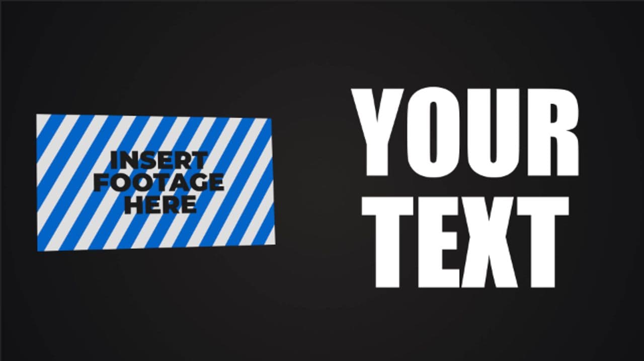 3D Image Spin with Slide-In Text Reveal