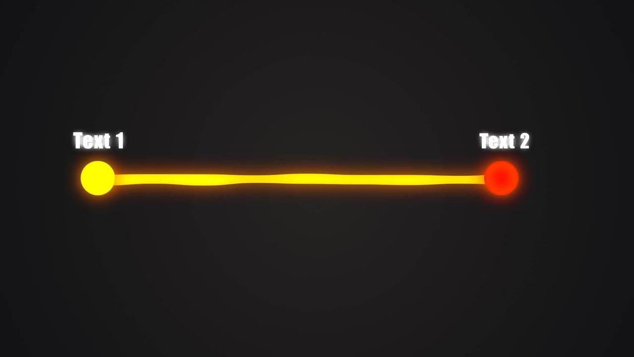 Glowing Point-to-Point Transition