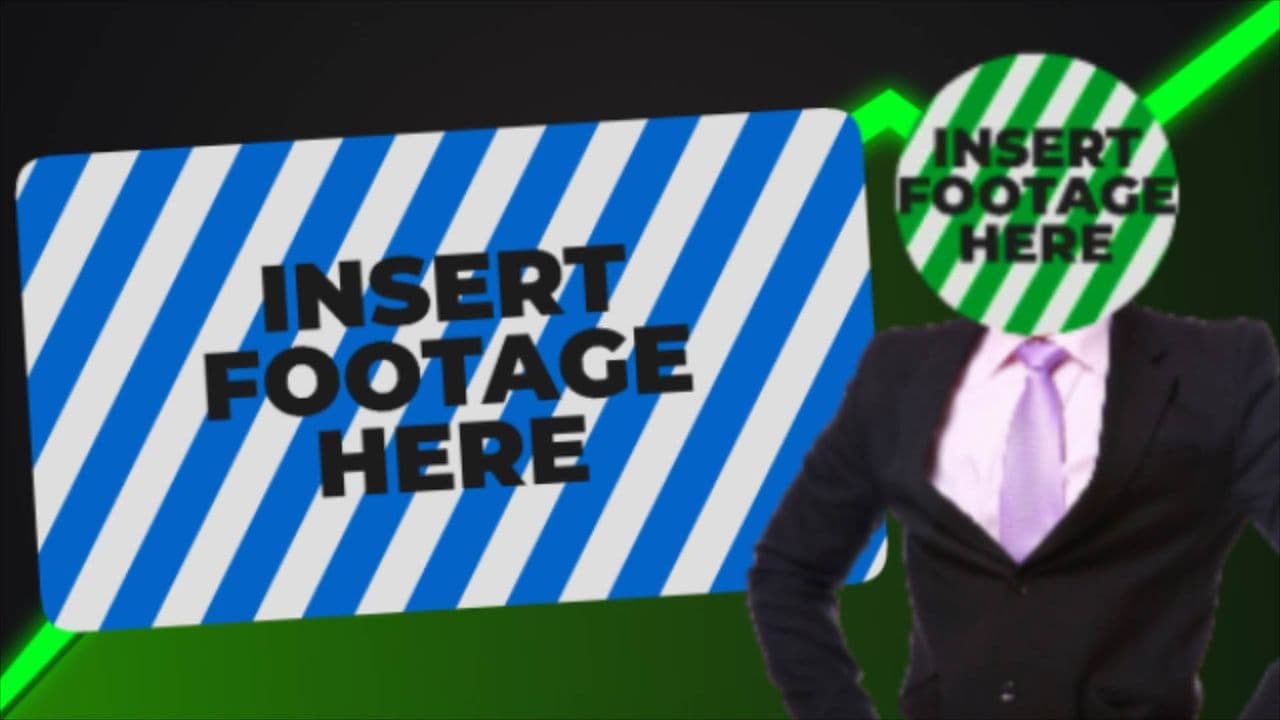 Animated Character with Green Data Growth Effect