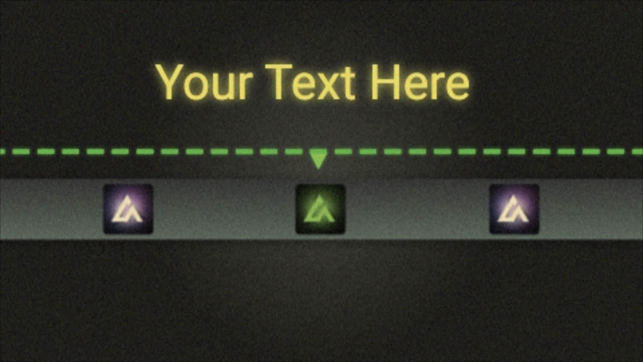 Scrolling Logo Selector with Highlighted Text