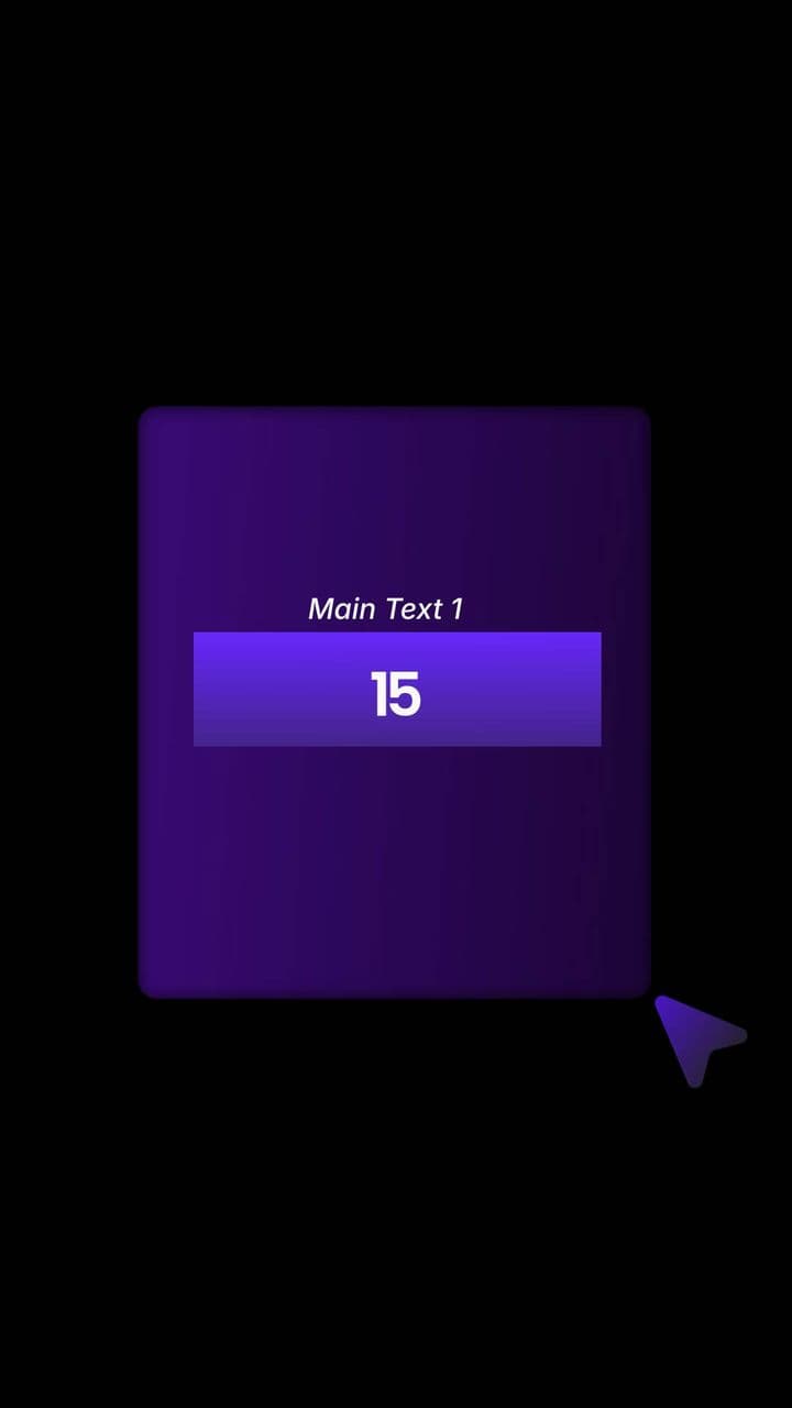 Modern Animated Data Callouts with Counting Effect (2 Stats)