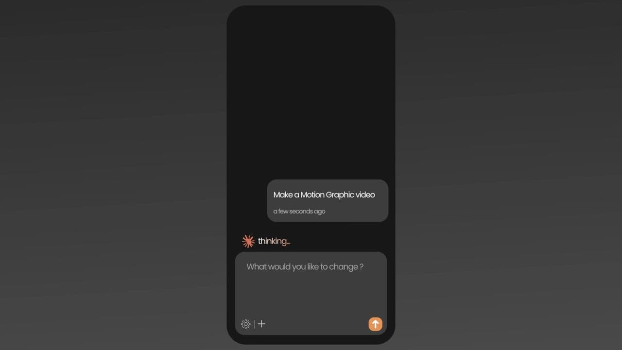 Agent Launch Video Minimal Search Bar Animation