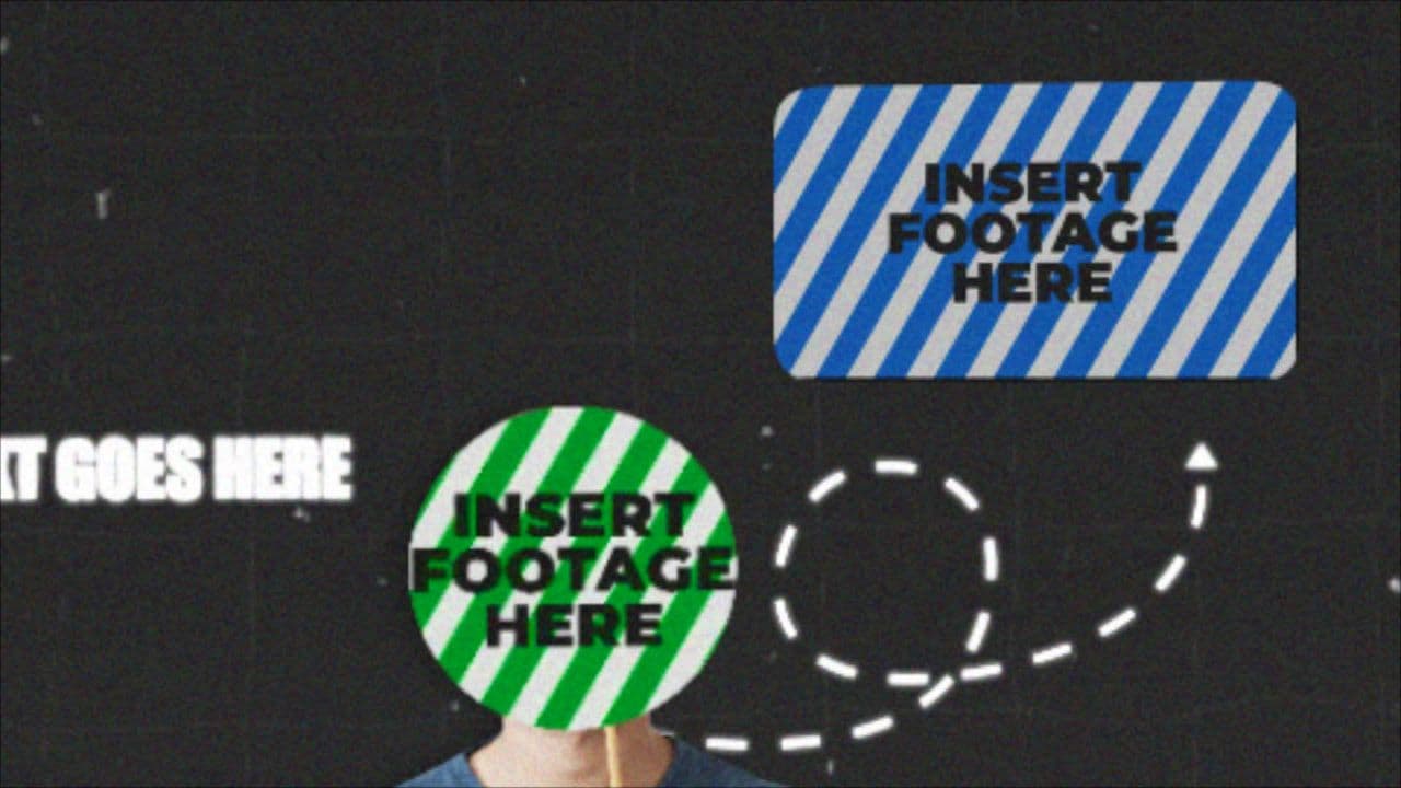 Animated Character with Glowing Arrow Pointing to Image