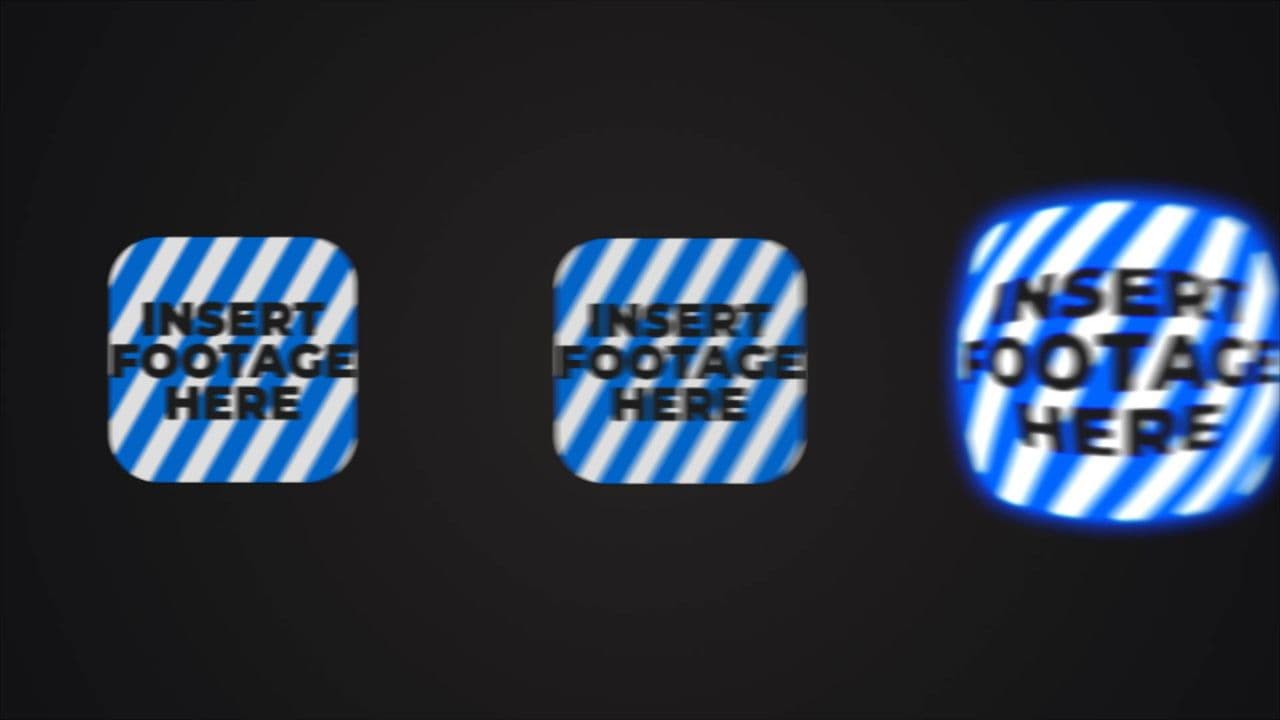 Three Logos with Smooth Entry and Expansion