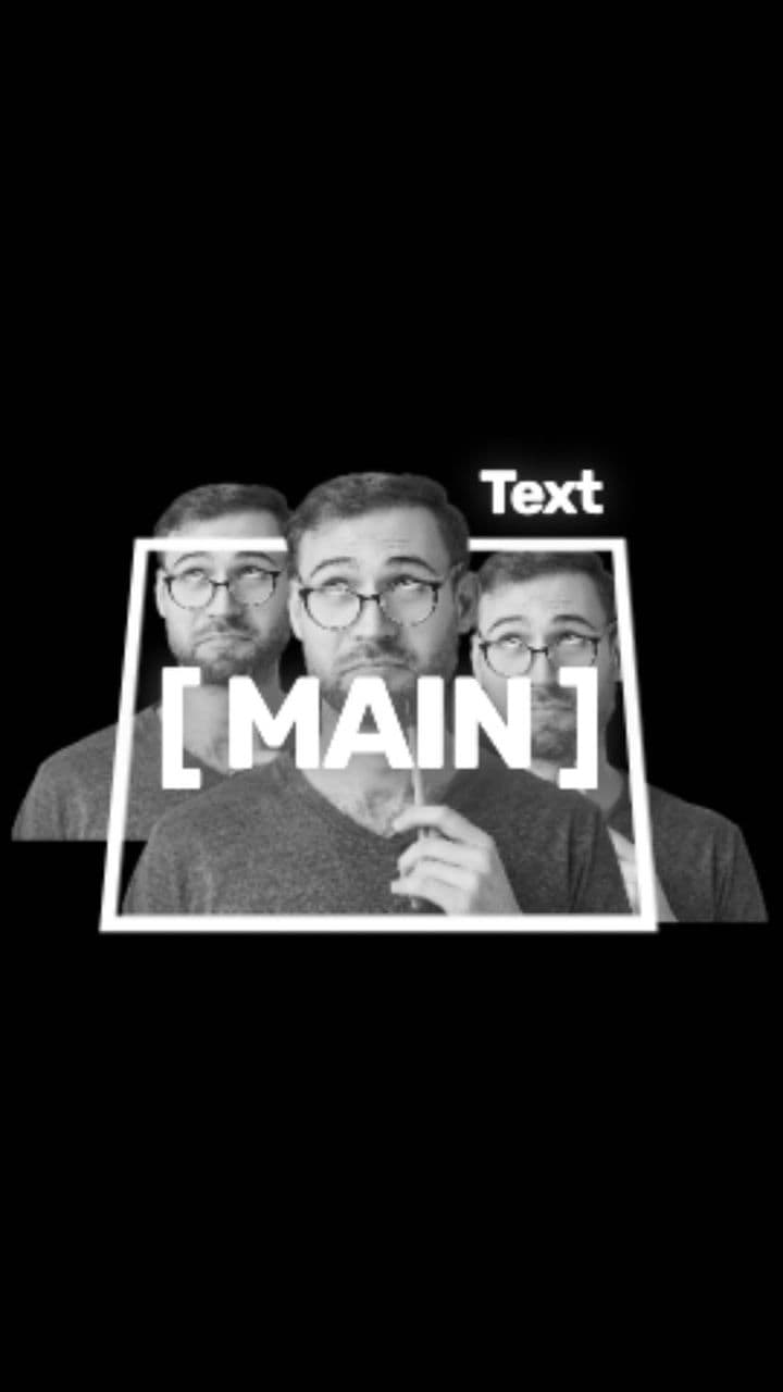 template Triple Exposure Frame Effect preview