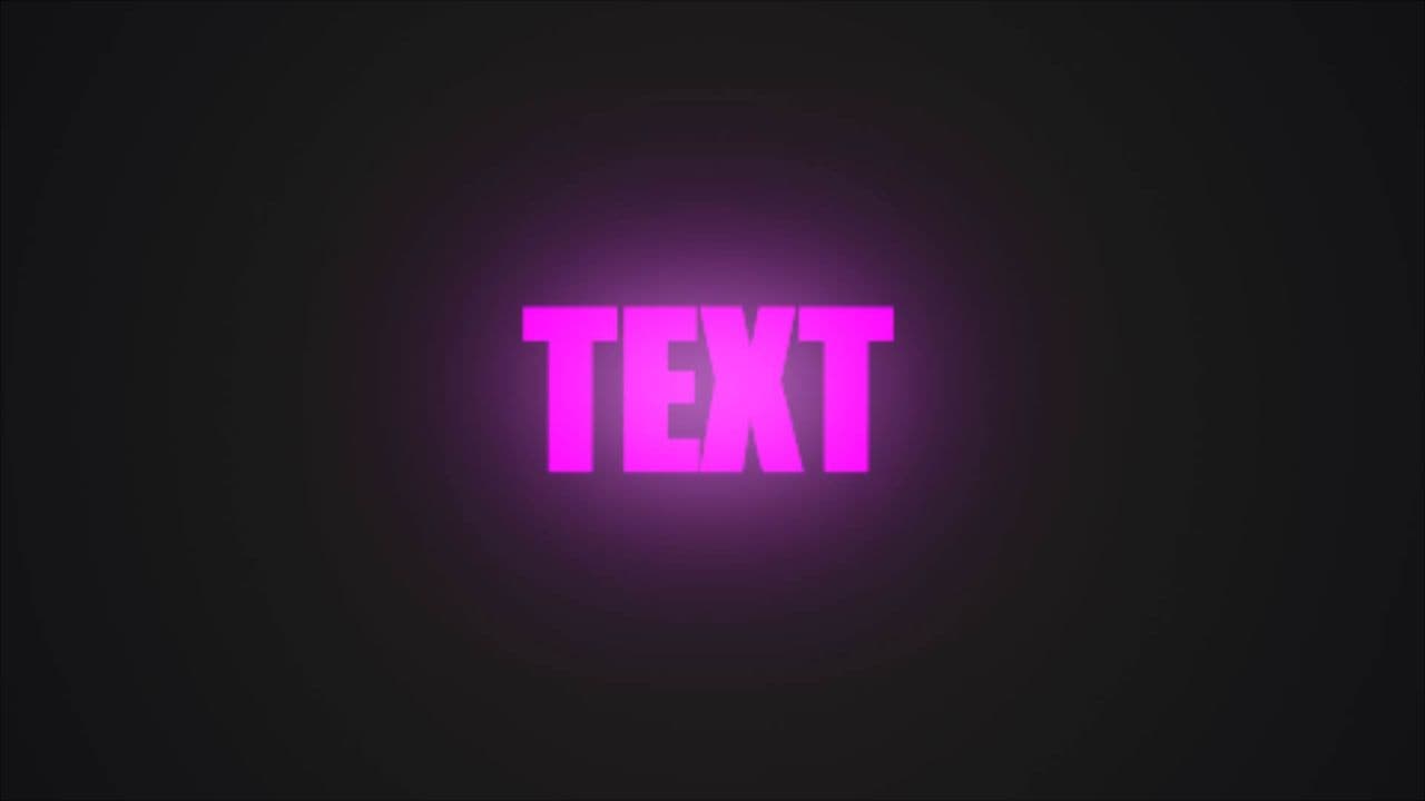 Shaking Glow Text with Explosive Color Shift