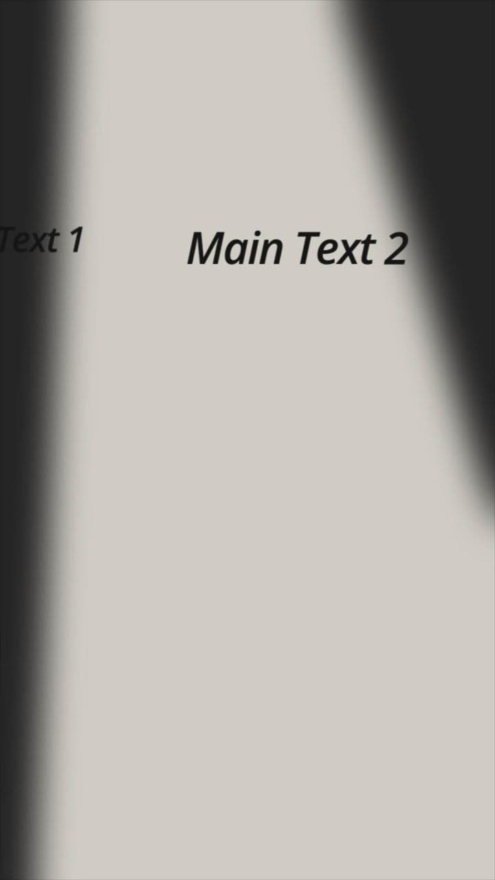 2 Text Spotlight Reveal Animation