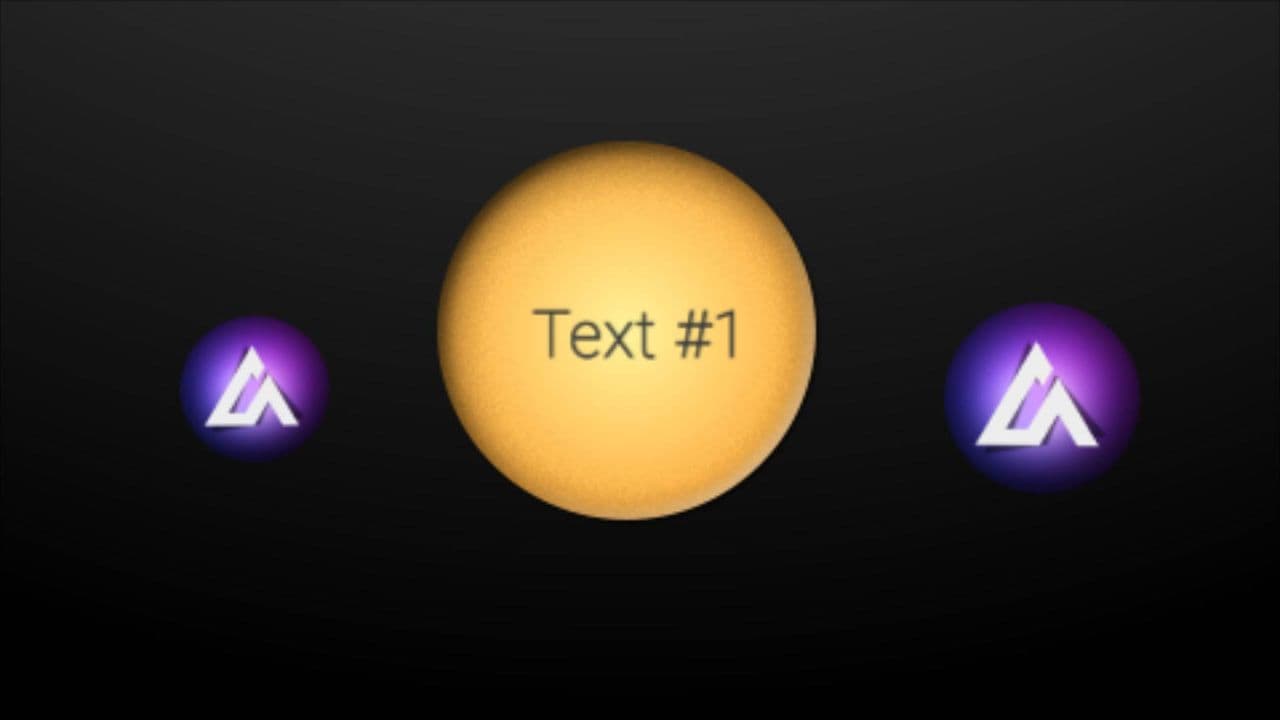 Dual Logo Animation Orbiting Central Circular Text