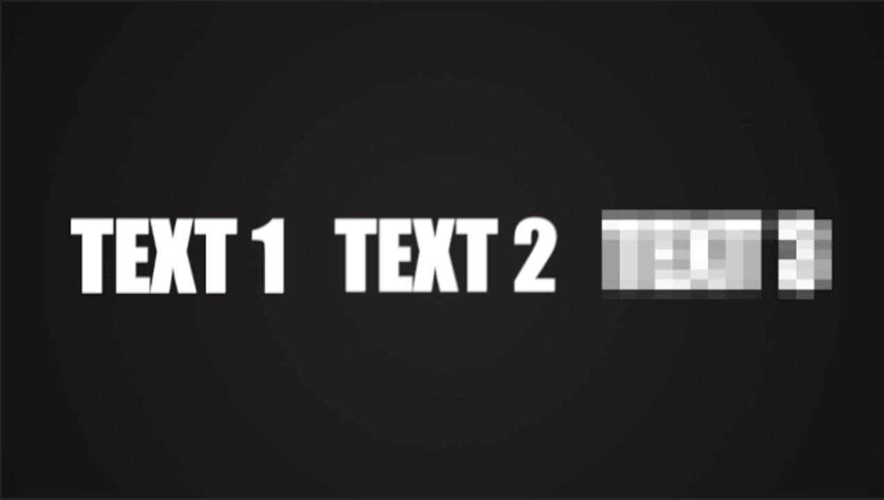 3-Text Reveal with Blur-to-Clear and Bounce Effect