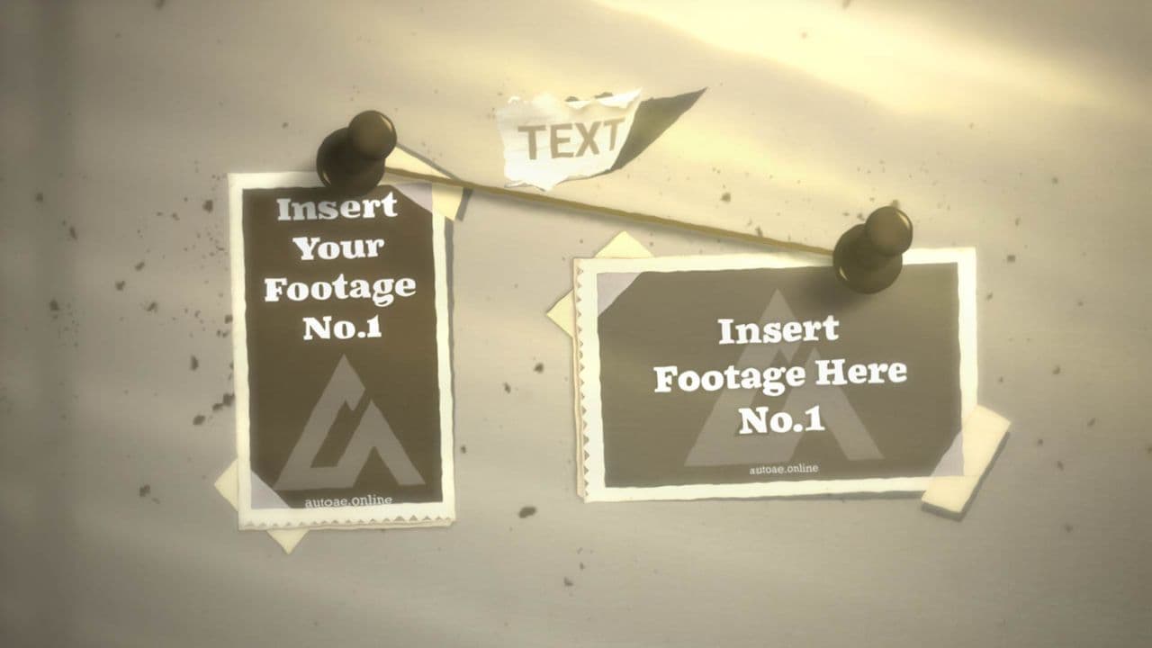 template 2 Photo 1 Text Investigation Board Opener preview