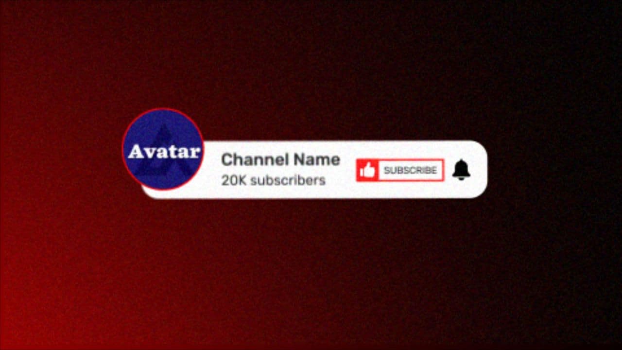 YouTube Style Subscribe Animation with Like Button | Clean Channel UI