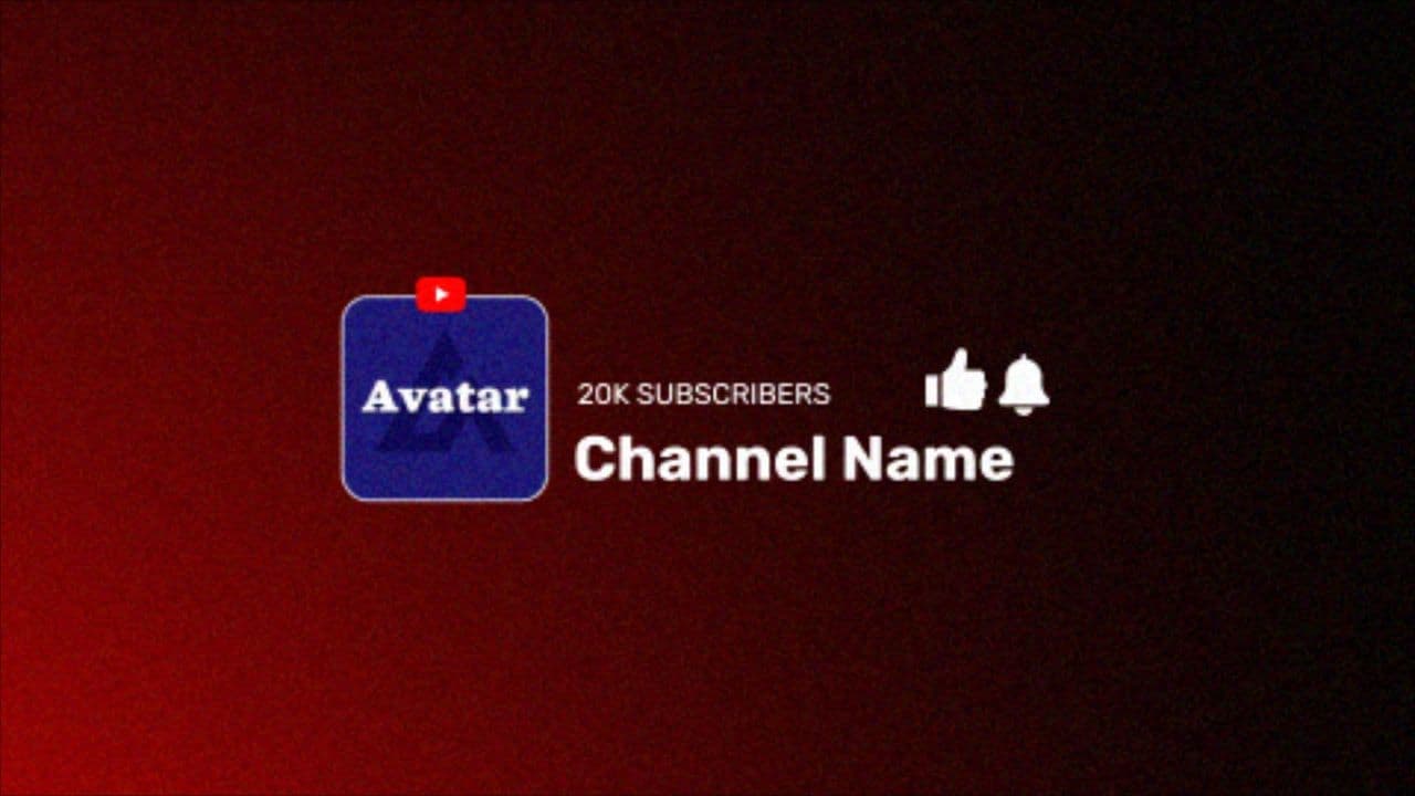 Unique YouTube Channel Badge Animation | Avatar + Like + Bell Flow