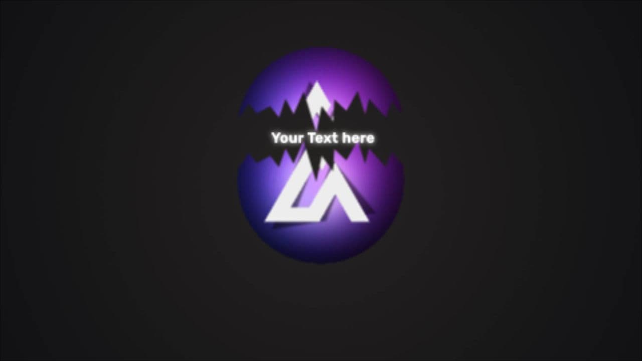 Logo Opening and Closing with Text Insert