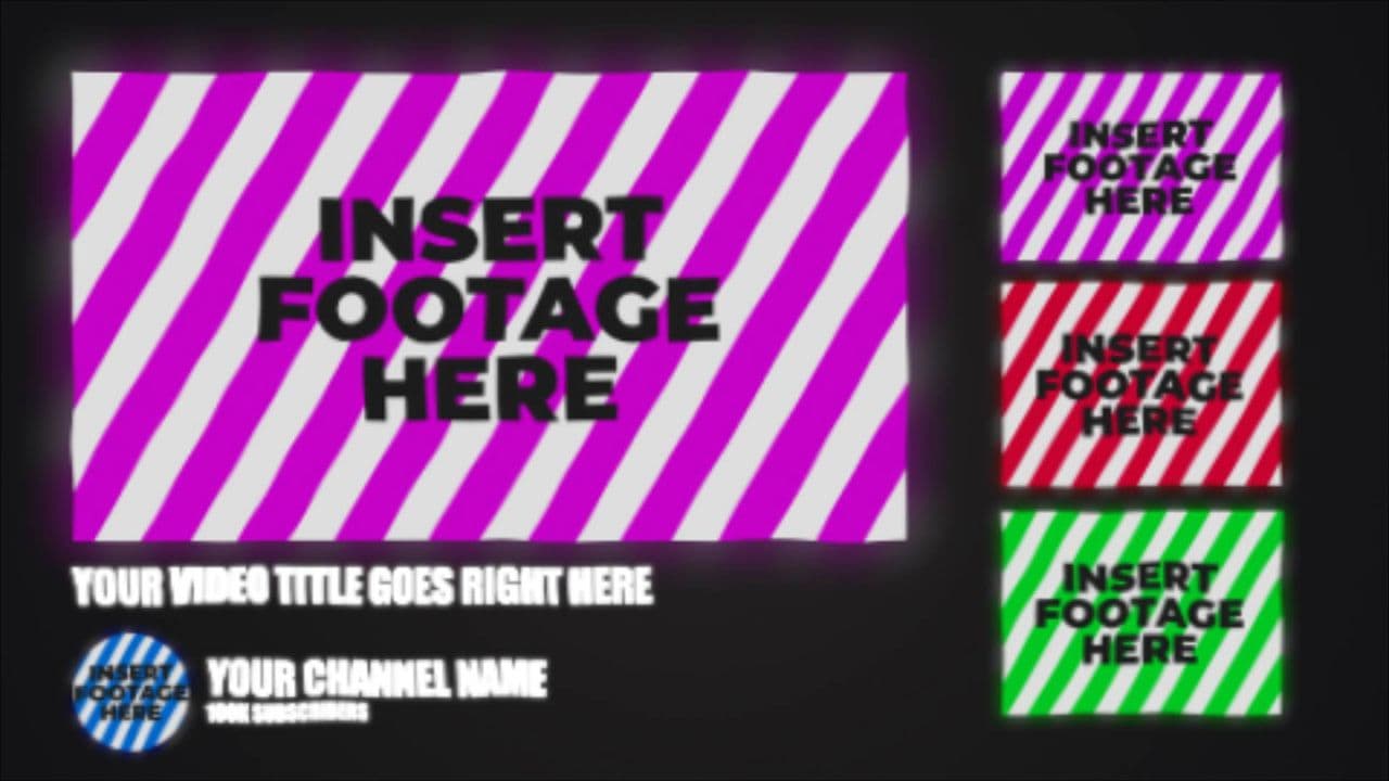 Animated YouTube Channel Mockup Display