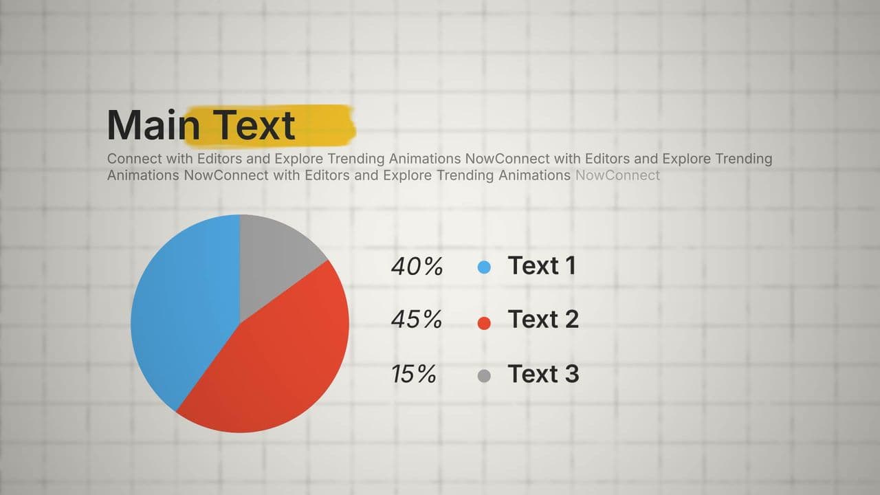 Animated Pie Chart Presentation (3 Data Segments)
