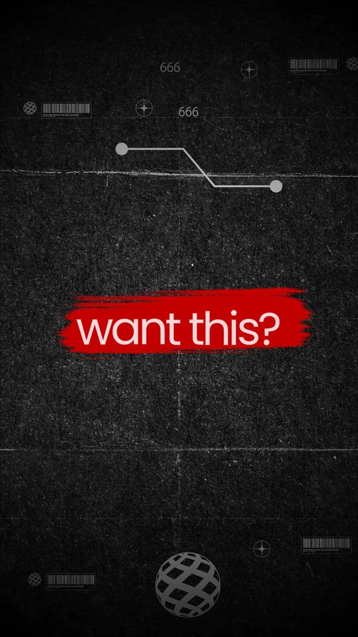 Retro VCR Teaser Animation with 1 Brush Stroke Title