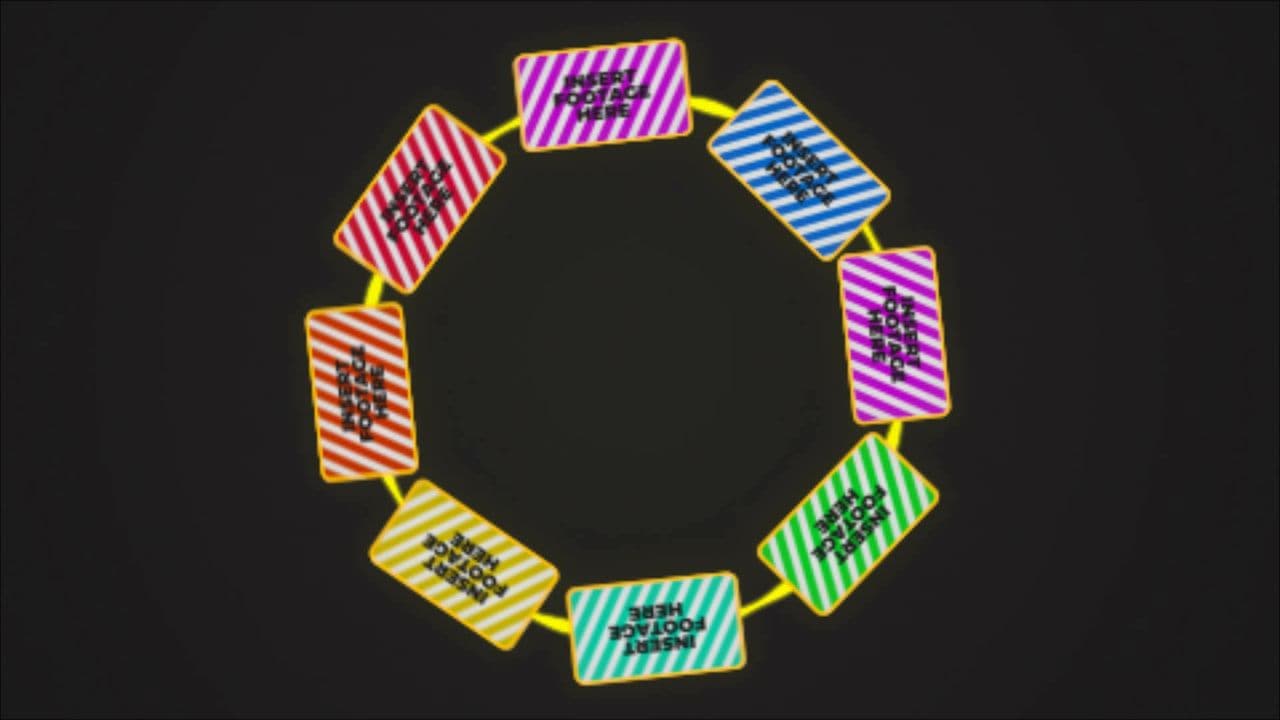 8-Panel Rotating Loop Display