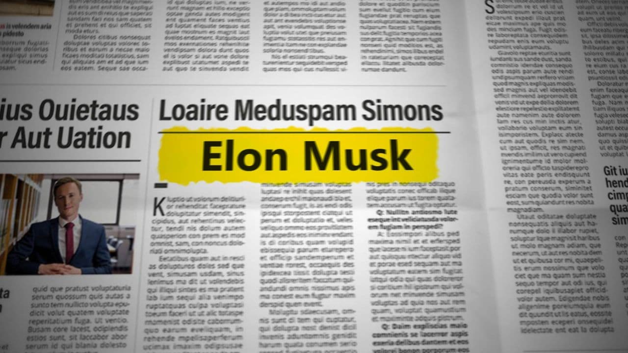Newspaper Text Highlight Animation With 3D Movement