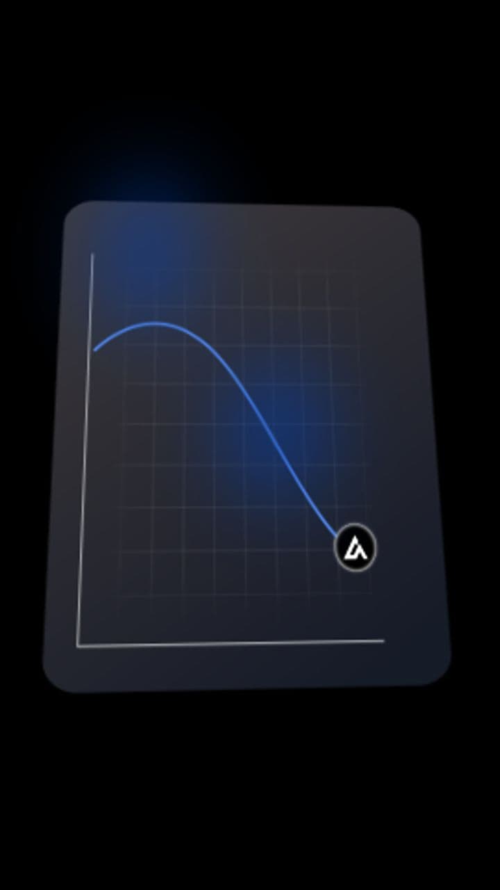 Line Chart Logo Tracking Animation | Dark Mode Trend Reveal