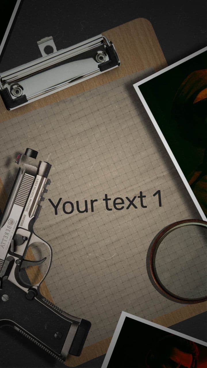 template Investigative Manuscript Animation preview