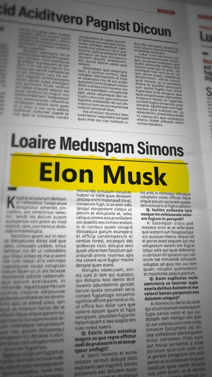 Newspaper Text Highlight Animation With 3D Movement