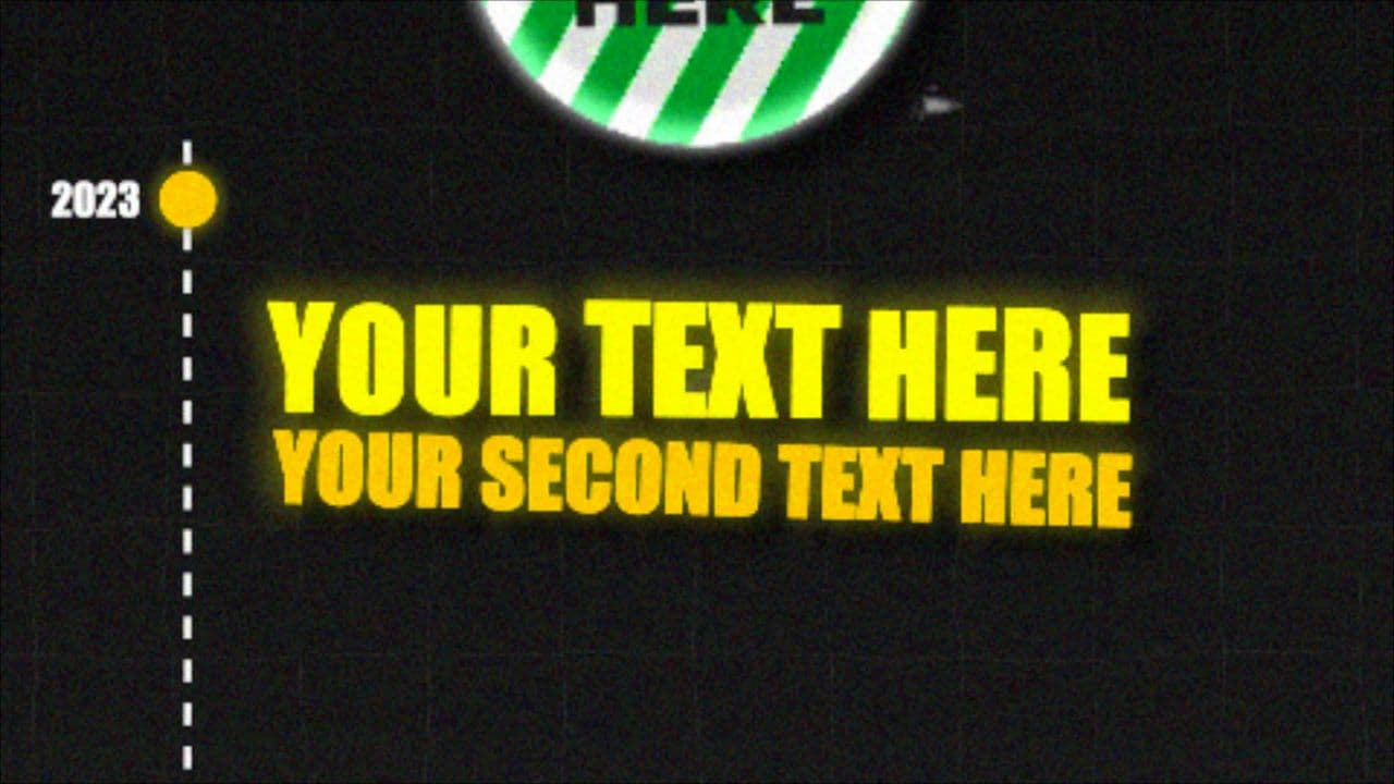 Time Travel Logo Animation with Text