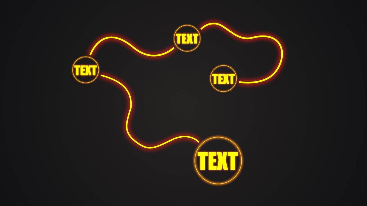 Glowing Text Step-by-Step Reveal | 4 Steps