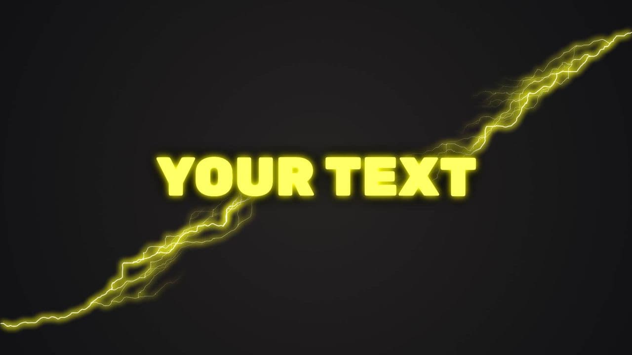 Lightning Text Animation