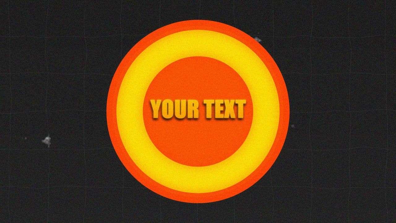 Retro Target-Style Text Animation