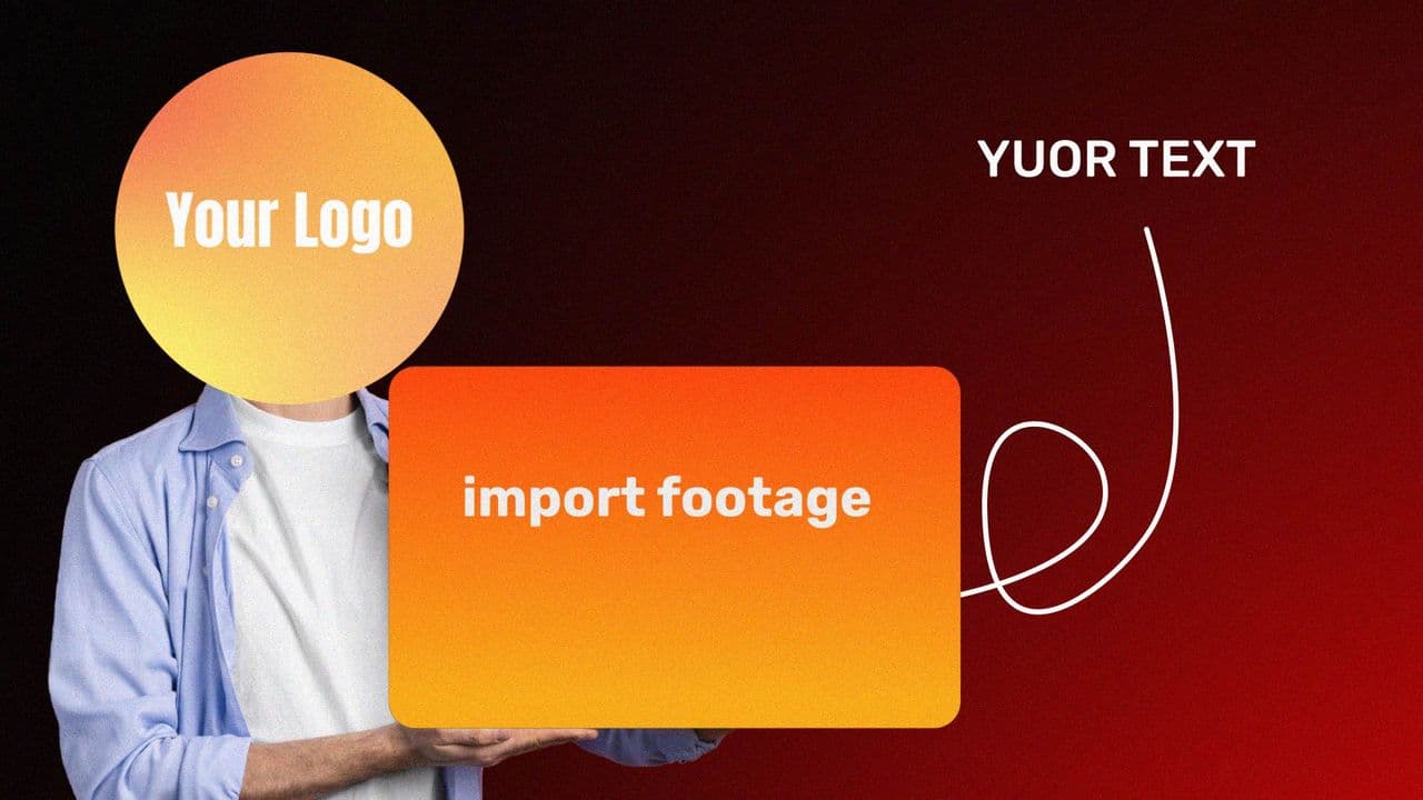 Animated Character Interaction with Logo & Text | Mixed Media Opener