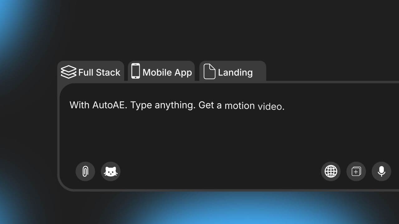 template SaaS Launch Video Dark Mode AI Search UI Animation preview