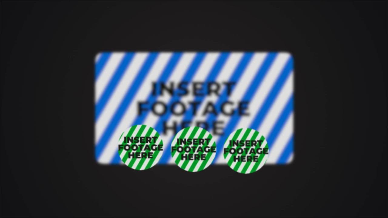 3D Slide Transition with Logos Reveal