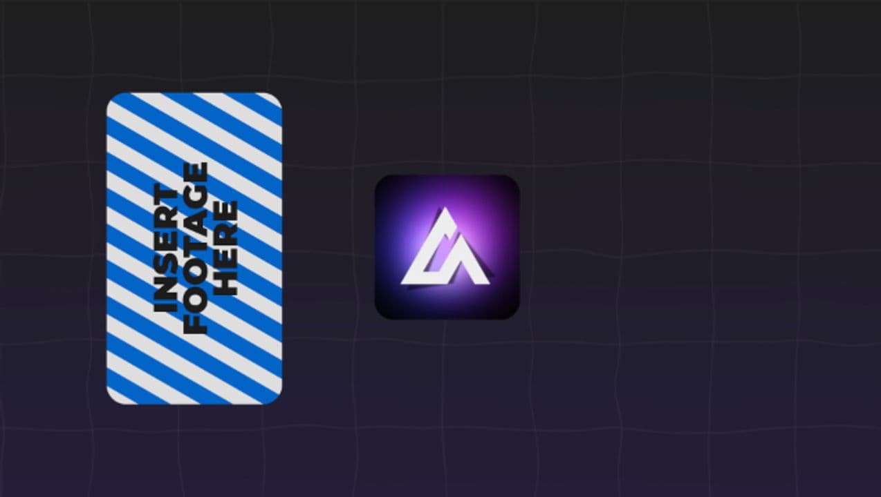 Vertical Screen to Logo Transition Mockup