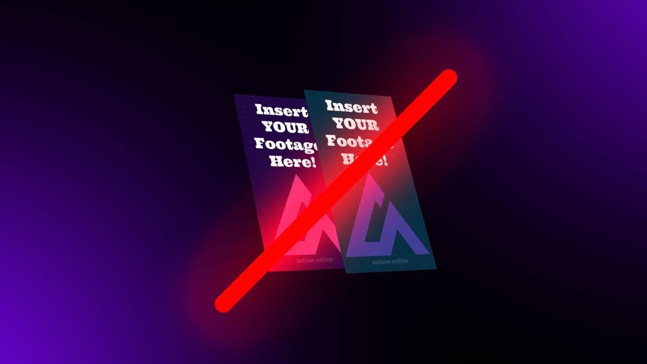 2 Footages Cut Animation with Red Slash Effect