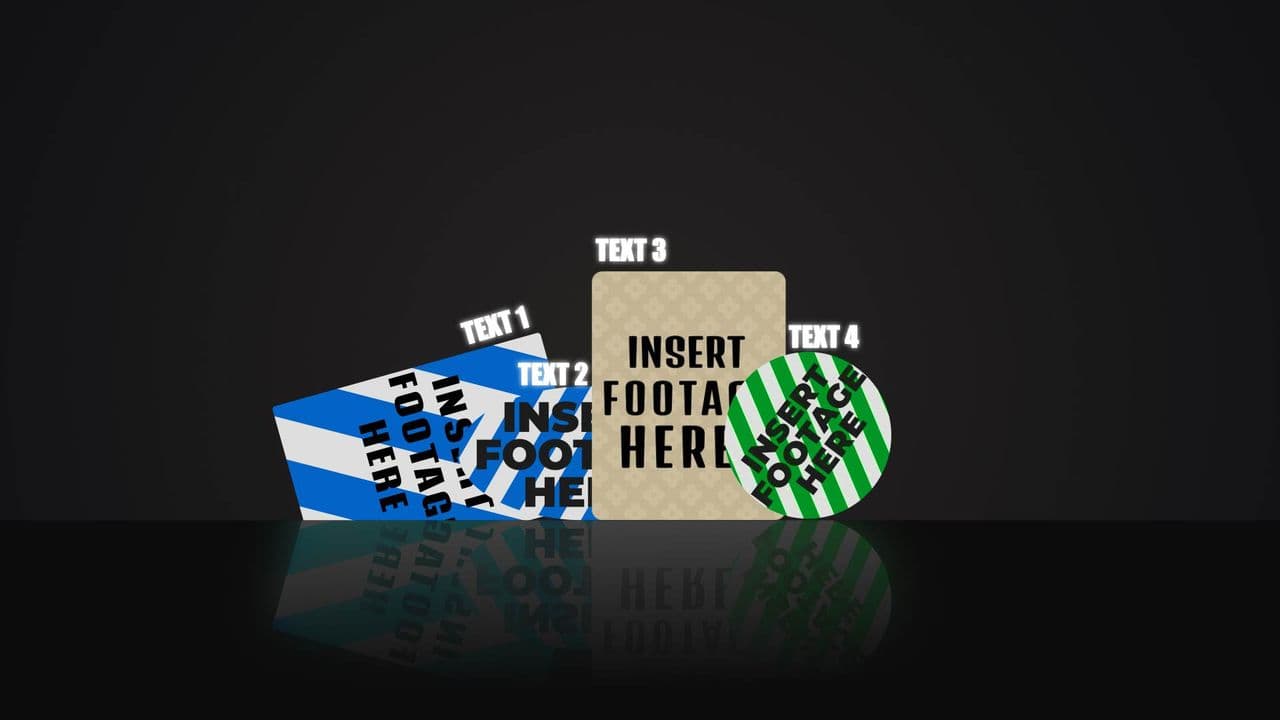 Four Logos with Text in Dynamic Entry