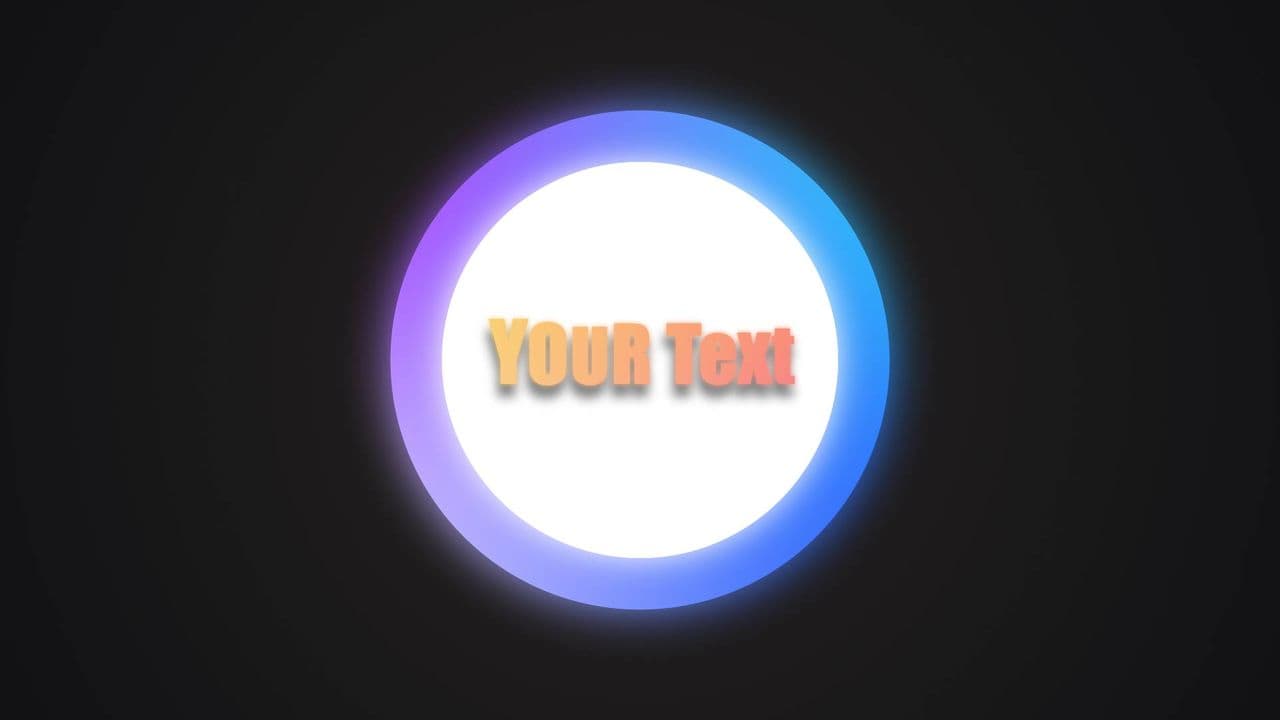 Blue-Purple Glow with Yellow Text Highlight