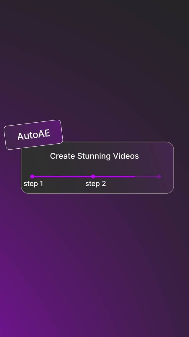 3-Step Progress Bar Animation - Viral Video Hooks | AutoAE