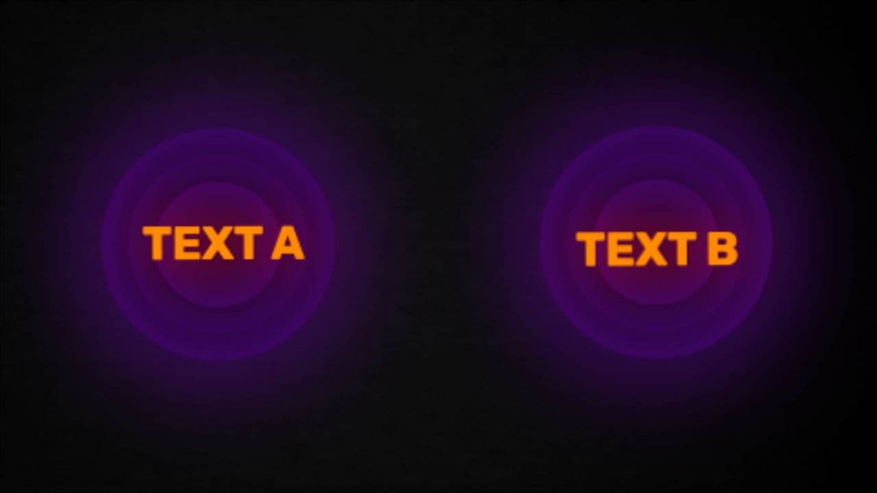 Dual Circle Text Animation