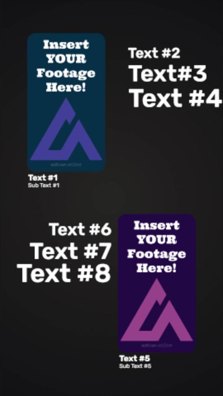 Dual Video Intro Animation with Custom Text