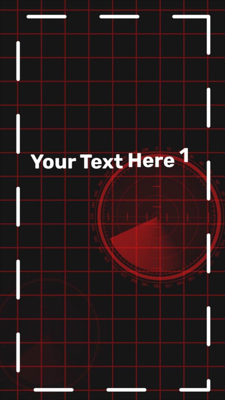Radar Grid Animation with 1 Bold Text | Houston Kold Style Opener