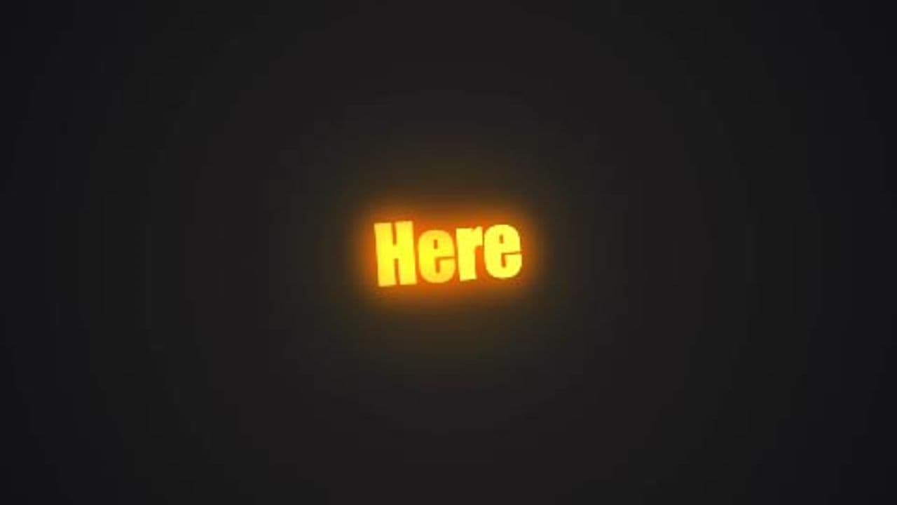 Bouncy 3D Glow Text Effect