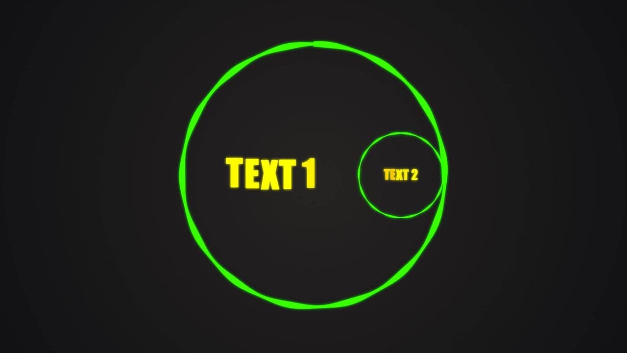 Dynamic Venn Diagram with Expanding Circle