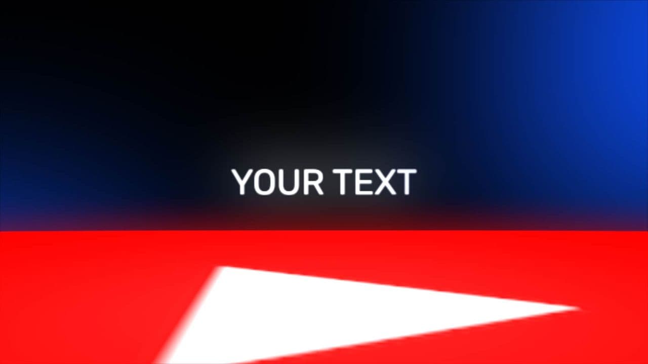 Text Animation with YouTube Logo Reveal