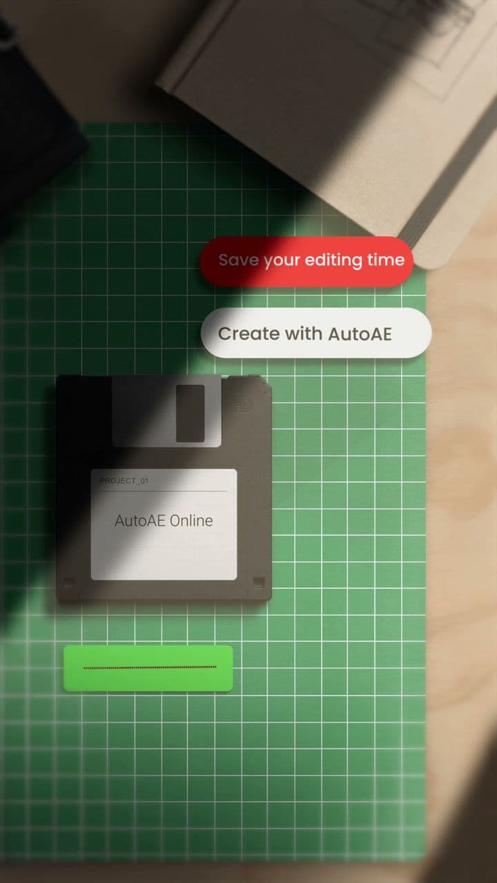 Real-world UI Animation | Floppy Disk Buttons & Progress