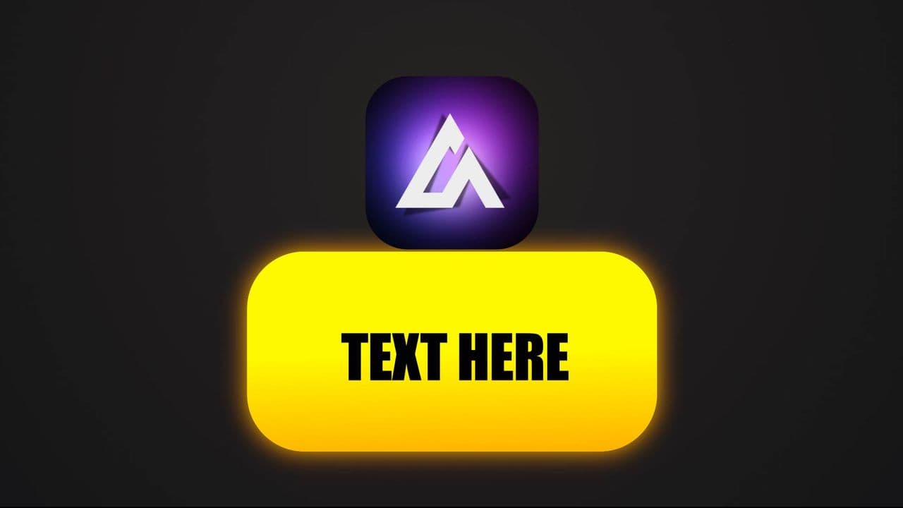 Glow Text Frame | Impact Transition with Logo