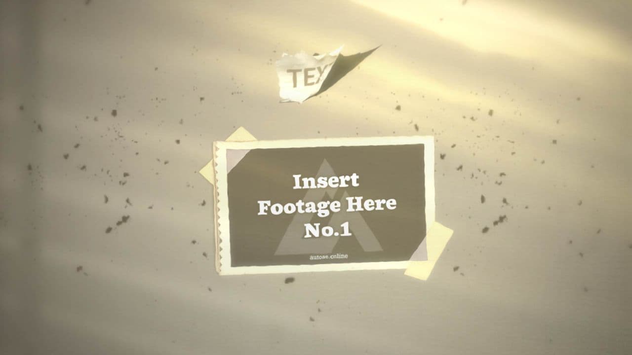 template Horizon Vintage Scrapbook Reveal preview